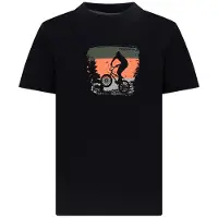 TYGO & vito jersey T-shirt zwart Jongens Katoen Ronde hals Printopdruk - maat 110-116