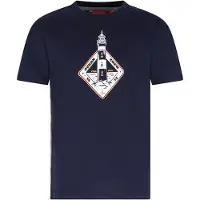 TYGO & vito jersey T-shirt donkerblauw Jongens Katoen Ronde hals Printopdruk - maat 122-128
