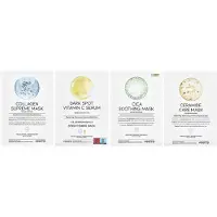 OOTD , Variëteit Hydraterende Serum Sheet Beauty Masks, 12 Sheets, 0.88 oz (25 g) per stuk