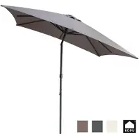 Kopu alicante parasol vierkant 230x230 cm met windvanger -