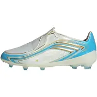 Adidas F50 Messi Elite Gras Voetbalschoenen (FG) Kids Wit Lichtblauw Goud