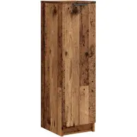 vidaXL Schoenenkast 29,5x35x100,5 cm bewerkt hout oud houtkleurig