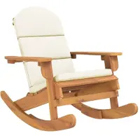 vidaXL Schommelstoel Adirondack met kussens massief acaciahout