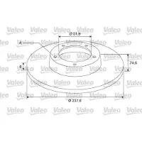 Valeo 675410 Remschijf