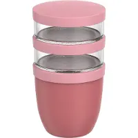 Mepal Lunchpot Ellipse 3-delig Roze D 10,7 H 20 Cm