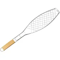 Wella Buiten Roosteren Vis Grillmand Gegrilde Vis Clip Groente Flexibele Anti-Aanbak Barbecue Gereedschap Draagbare Mesh BBQ