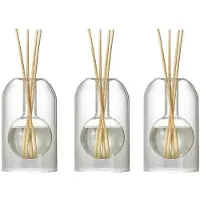 Semoic 3X Opslagcontainers Diffusorflessen Aromatherapie Diffusorfles Moderne Diffuser Glazen Fles Etherische Olie-Organizers,A