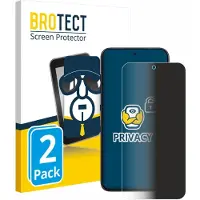 BROTECT - privacy screenprotector voor Xiaomi Poco X8 Pro Max - Folie Beschermfolie Blauwlichtfilter 2 Stuks