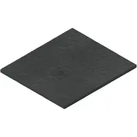 Catalano H3 Solid Douchevloer 90x80cm Solidtech Antislip - Mat Zwart - Solidtech - Douche, Douchebakken - 8059015199508