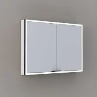 Thebalux Exclusief Sunny Solana opbouwspiegelkast 100x70cm 2 deurs 120W wit