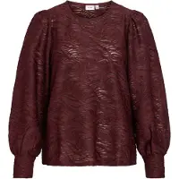 Vila Shirt 'VIFINA' wijnrood