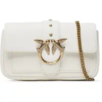 Pinko Schoudertas 'Love One Pocket C Vitello Seta' wit