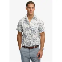 Superdry Overhemd 'Vintage' blauw / wit