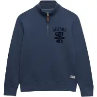 Superdry Tonal Sweatshirt Met Halve Rits Blauw Grootte: M