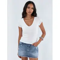 Busem V-hals Modal Katoenmix Blouse