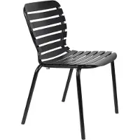 Zuiver Vondel Tuinset - Tuintafel en 6 Stoelen - Zwart