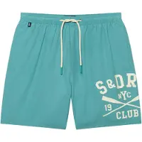 Superdry Zwemshorts turquoise / wit