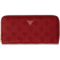 GUESS portemonnee Diana SLG Zip Around Wallet Dark Cherry Logo rood