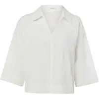 Opus boxy fit blouse met stitchings model 'Famoni'