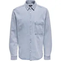 Only & Sons Benny Reg Chambray Overhemd Met Lange Mouwen