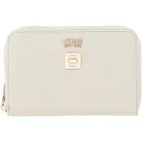 GUESS portemonnee Ella Logo SLG Zip Around Stone Logo crème