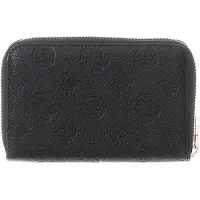 GUESS portemonnee Ella Logo SLG Zip Around Black Logo zwart