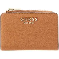 GUESS portemonnee Laurel II SLG Zip Around Cognac bruine