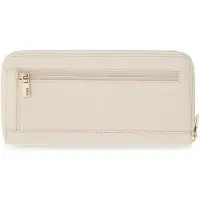 GUESS portemonnee Laurel II SLG Large Zip Around Wallet Cream White crème