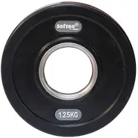 Softee Olympische Plaat Modern Black 125 Kg - 1.25 kg