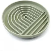 VHV -Slowfeeder Hond - Siliconen Anti-Schrok Voerbak en Likmat - Anti-Braak Eetbak voor Gezond Eten - Puzzle Voerbak voor Honden en Katten - Green