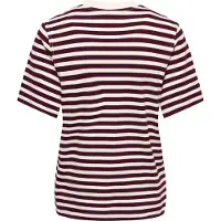 ONLY - ONLLIVINA S/S O-NECK STRIPE TOP BOX JRS - Dames - Blouses