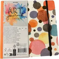 Avec Art Journal Kraft Cover - Schetsboek - Kunstboek - Aquarel papier - 30 vellen - 21 x 21cm - Aquarelpapier - Aquarel boek