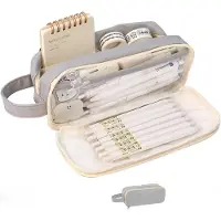 OEM Grote schooltas, uitbreidbaar, waterdicht, toilettas-organizer, schooltas met rits, schooltas voor school, reizen en kantoor