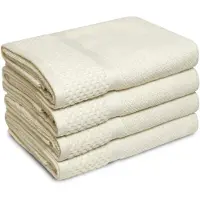 PHLOX Soft popcorn handdoeken 70x140 cm set van 4 100% katoen 500 g/m2 -