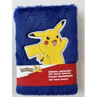 La Plume Dorée Pokémon Pluche Notitieboek Pikachu Blauw - 160 Gelinieerde Pagina's - Officieel Gelicenseerd