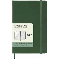 Moleskine 12 Maanden Agenda - 2027 - Wekelijks - Pocket - Harde Kaft - Mirthe Groen