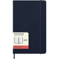 Moleskine 12 Maanden Agenda - 2027 - Dagelijks - Large - Harde Kaft - Saffier Blauw