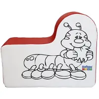 Softee Figuur Worm 64 Hoog X 25 Breedte X 80 Achtergrond Cm