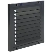 Renson opbouw schoepenrooster met kader 150x150mm Antraciet