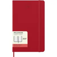 Moleskine 12 Maanden Agenda - 2027 - Dagelijks - Large - Harde Kaft - Rood