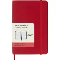 Moleskine 12 Maanden Agenda - 2027 - Dagelijks - Pocket - Zachte Kaft - Rood