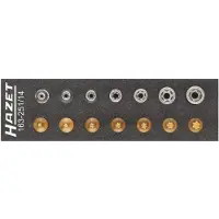 Hazet Gereedschapset - TORX 163-251/14 - 1/4 inch (6,3 mm) vierkant hol - Buiten-TORX-profiel, Binnen-TORX-profiel - 14-delig - E4 – E11 - T10 – T40