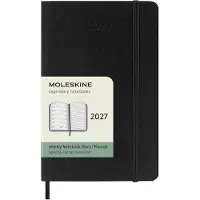 Moleskine 12 Maanden Agenda - 2027 - Wekelijks - Pocket - Zachte Kaft - Zwart