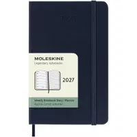 Moleskine 12 Maanden Agenda - 2027 - Wekelijks - Pocket - Harde Kaft - Saffier Blauw