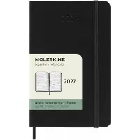 Moleskine 12 Maanden Agenda - 2027 - Wekelijks Horizontaal - Pocket - Harde Kaft - Zwart