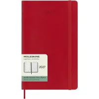 Moleskine 12 Maanden Agenda - 2027 - Wekelijks - Large - Zachte Kaft - Rood