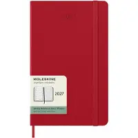 Moleskine 12 Maanden Agenda - 2027 - Wekelijks - Large - Harde Kaft - Rood
