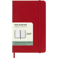 Moleskine 12 Maanden Agenda - 2027 - Wekelijks - Pocket - Harde Kaft - Rood