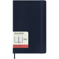 Moleskine 12 Maanden Agenda - 2027 - Dagelijks - Large - Zachte Kaft - Saffier Blauw