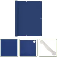 The Living Store Living Store Balkonbescherming, blauw, 120x300 cm, gemaakt van Oxford-stof